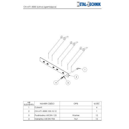 Katalog części zamiennych - Metal-Technik Chwastownik MT1 - 3000